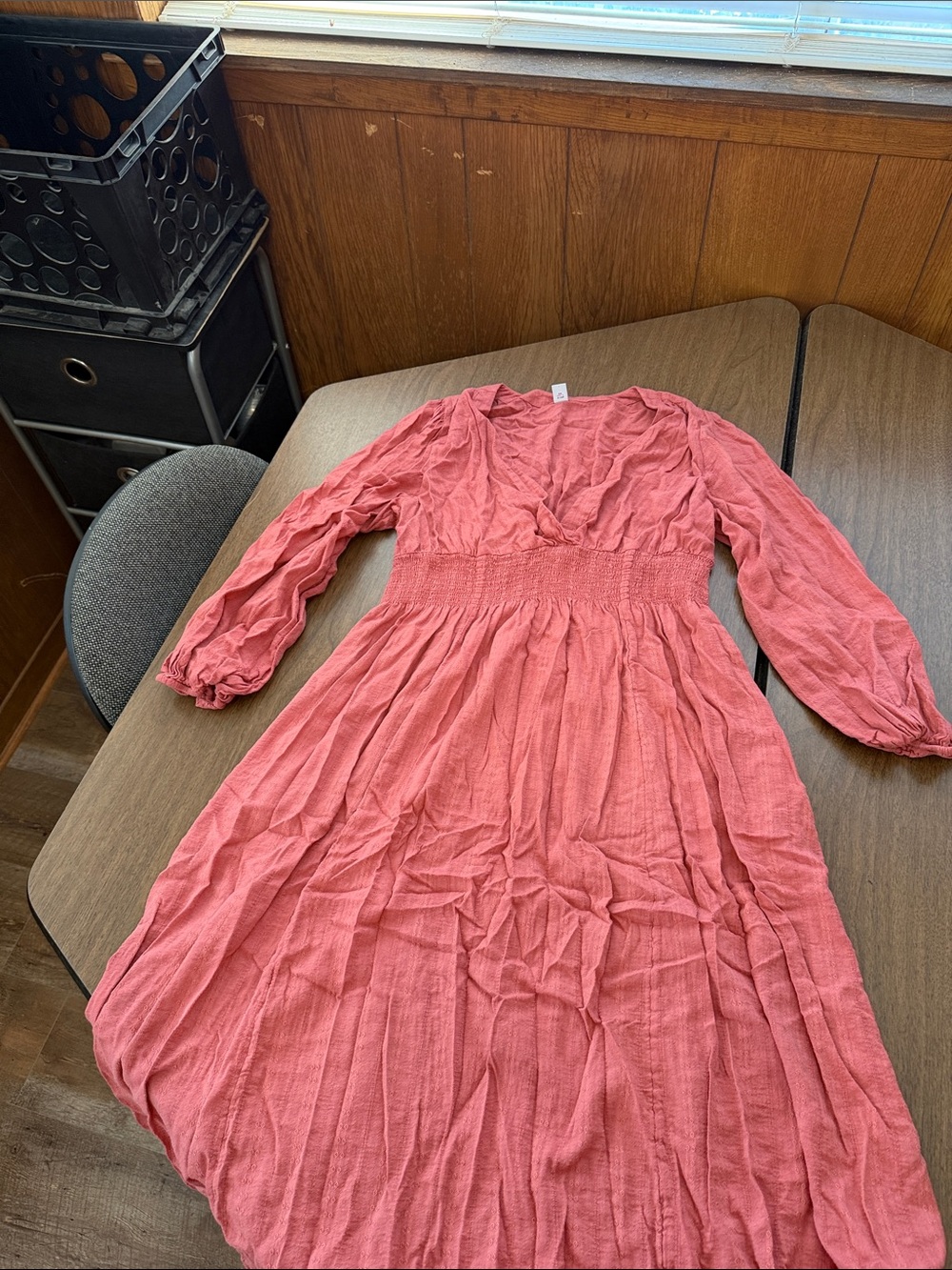 Old Navy Coral Pink Midi Dress